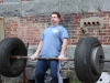 Mike doing tire lift at Lift for Life Event