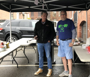 Lift for Life Rod and Pete selling hotdogs and hamburgers